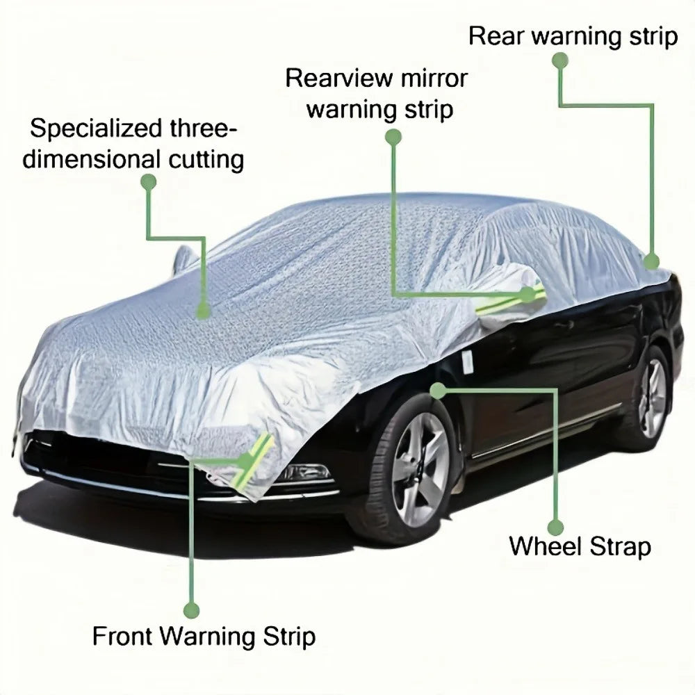 All-Weather Half Car Body Cover, Waterproof