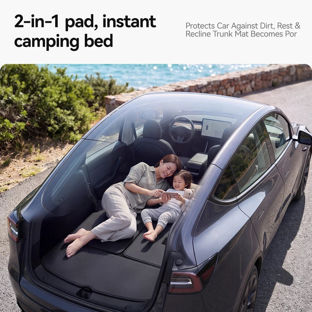 Nappa Leather Trunk Mat for Tesla Model Y L (6-Seater, 2026)