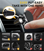 Magnetic Car Phone Holder with Air Vent Clip