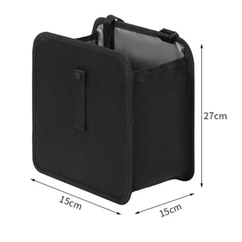 Foldable Car Trash Can & Seat Back Storage Bag