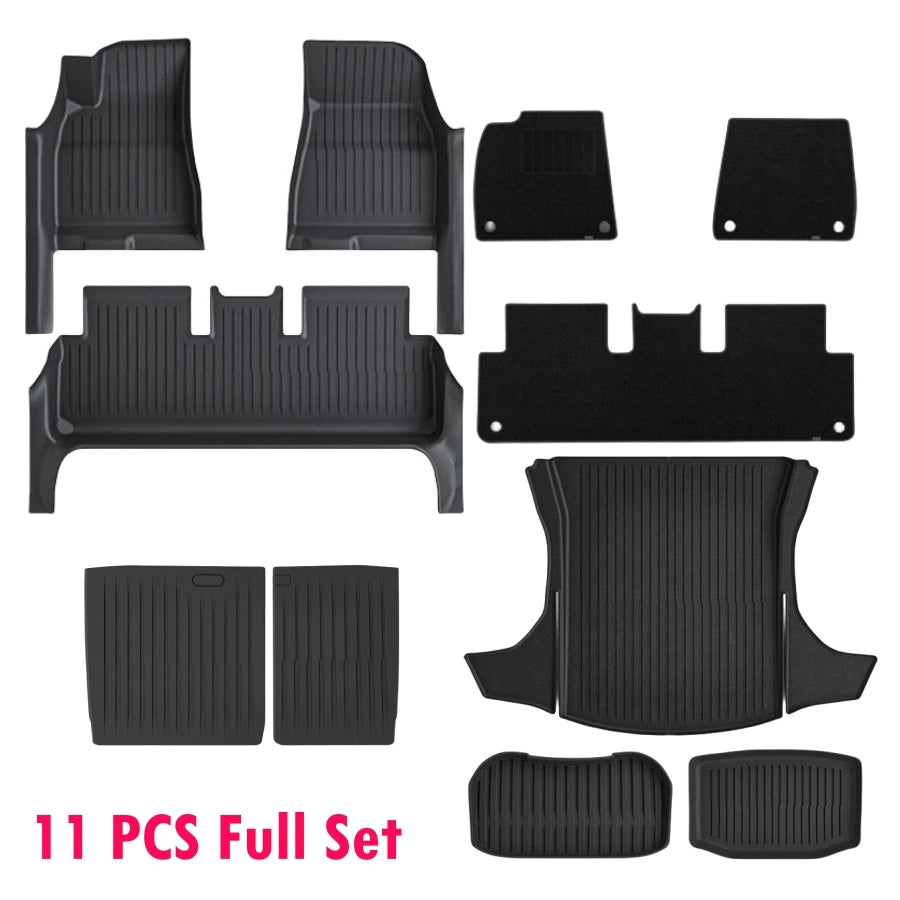 Floor Mats with Door Sill Protectors for Tesla Model 3 Highland