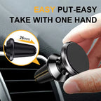 Magnetic Car Phone Holder with Air Vent Clip
