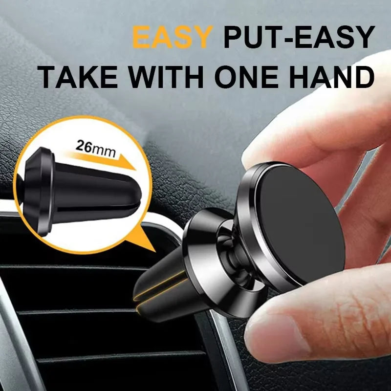 Magnetic Car Phone Holder with Air Vent Clip