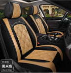 Leather Diamond-Stitch Full Set Car Seat Covers