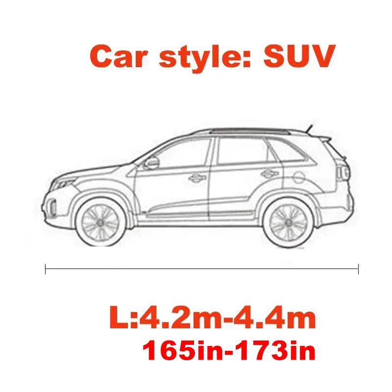 Universal Stretch Car Cover, Sun & Dust Protection