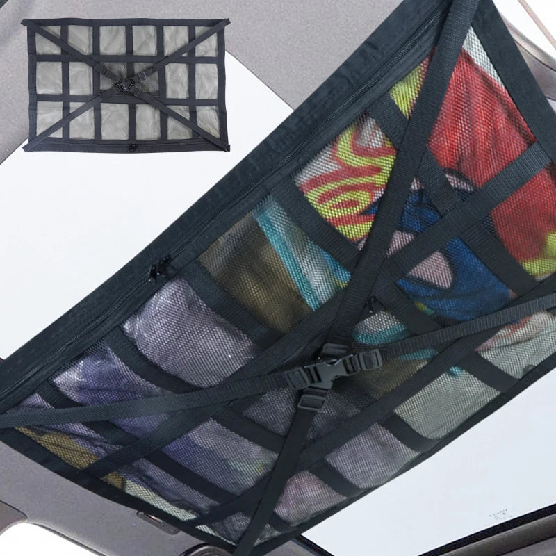Car Ceiling Cargo Net, Hanging Storage Organizer