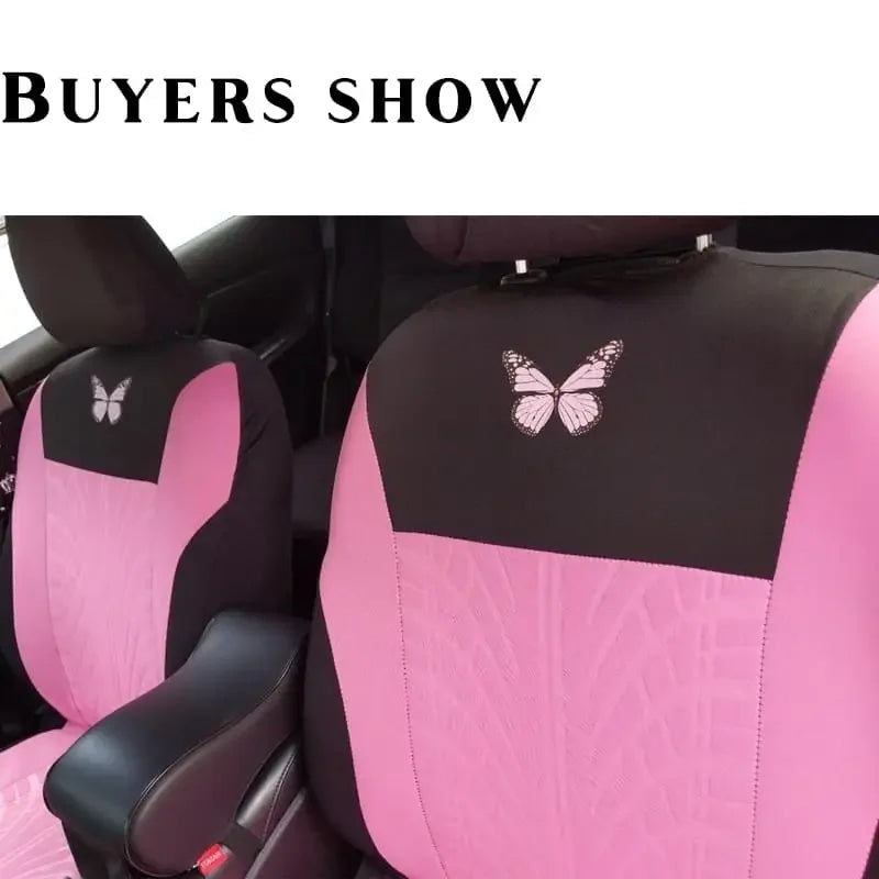 Universal Embroidered Car Seat Cover Set