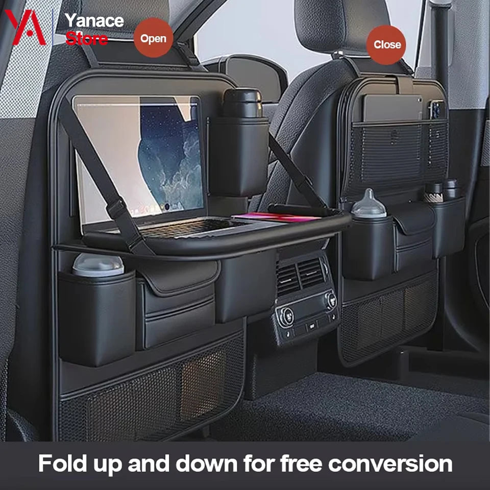 Foldable Seat Back Storage Rack & Bag for Car