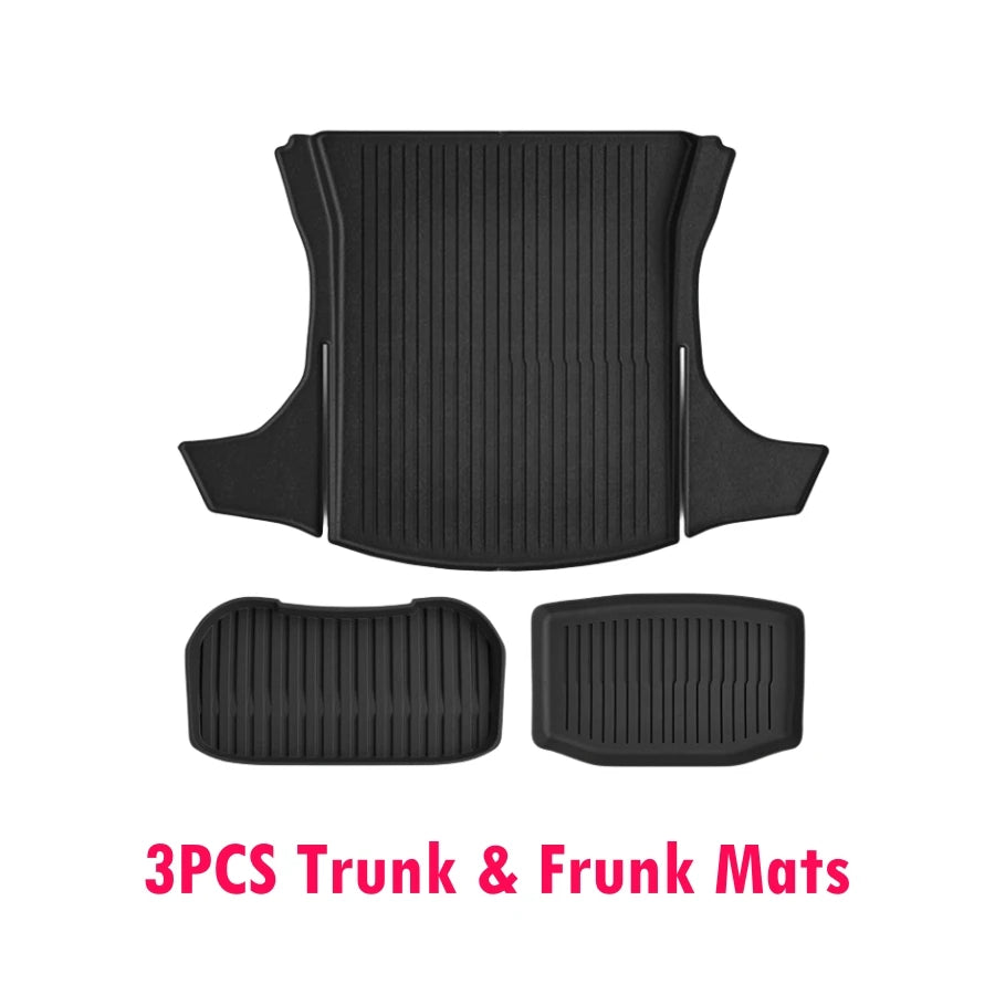 Floor Mats with Door Sill Protectors for Tesla Model 3 Highland