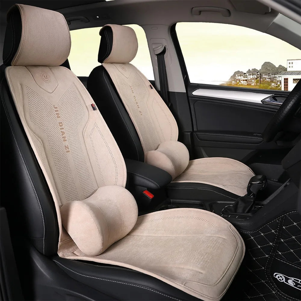 Universal Suede Full Set Car Seat Covers, Four Seasons