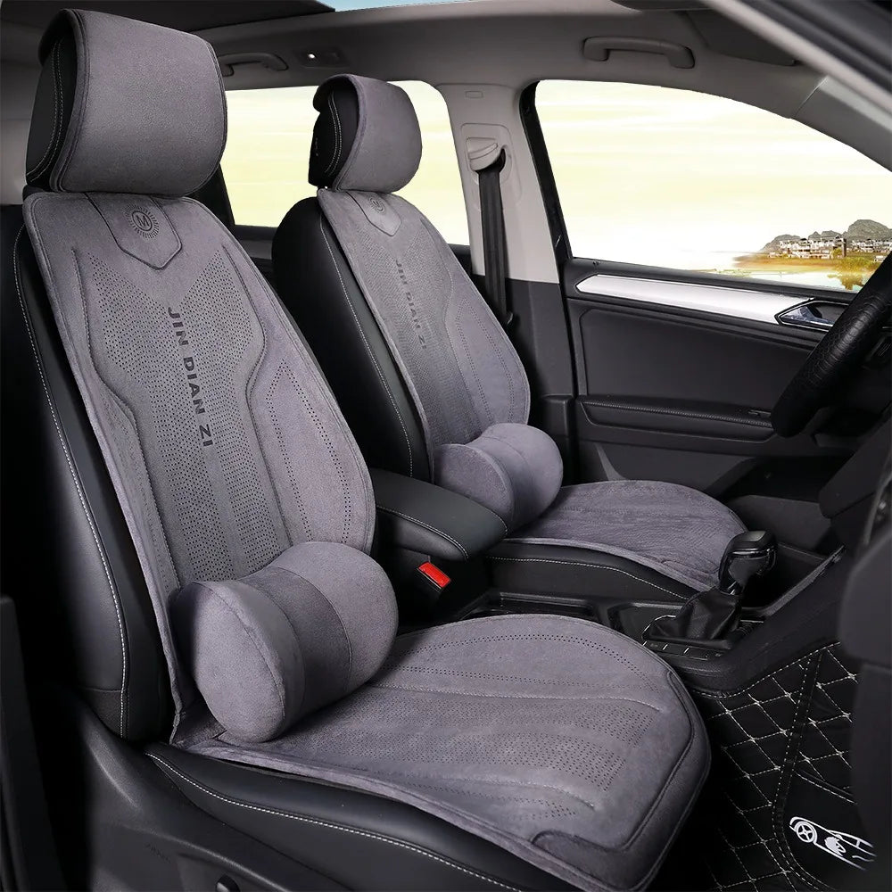 Universal Suede Full Set Car Seat Covers, Four Seasons