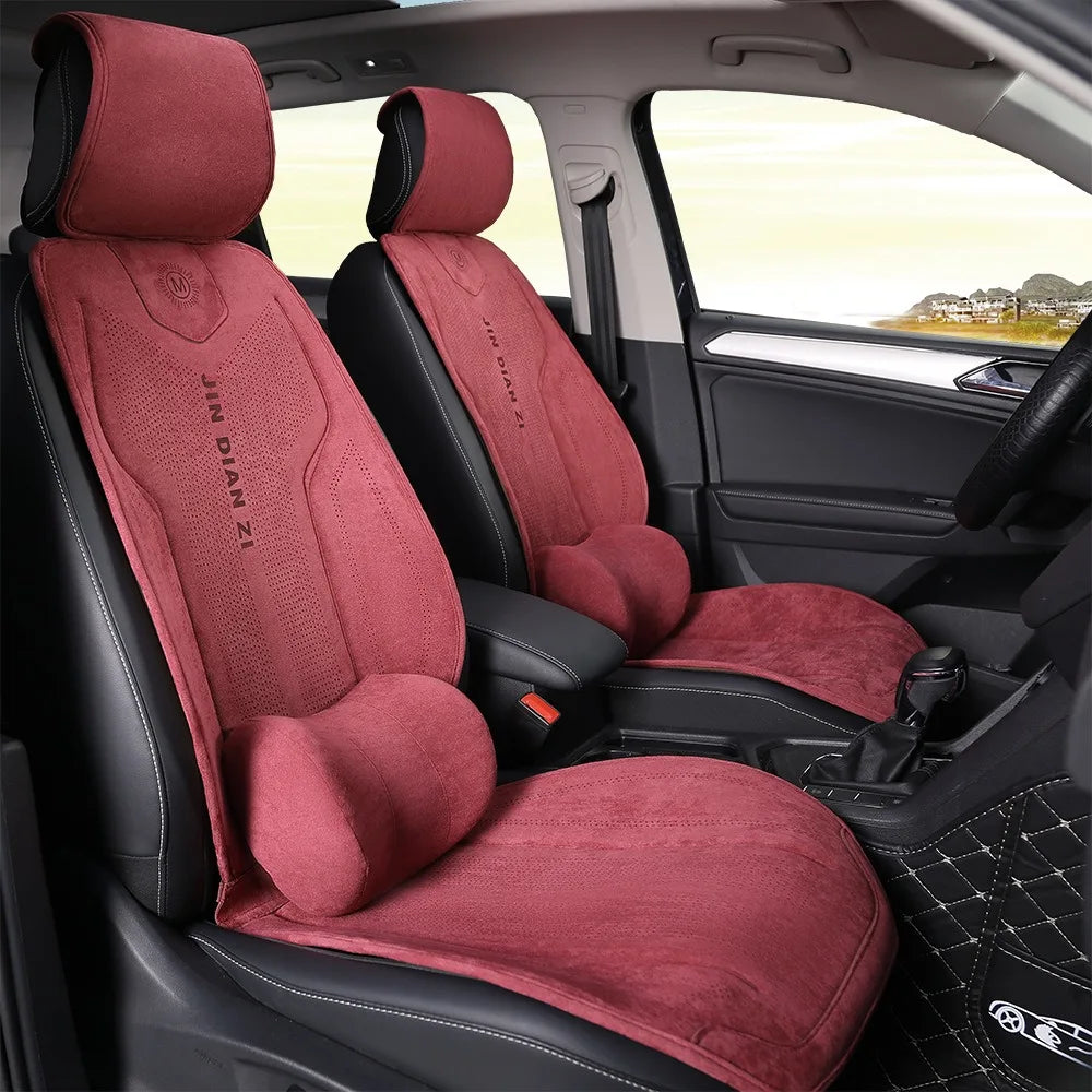 Universal Suede Full Set Car Seat Covers, Four Seasons