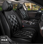 Leather Diamond-Stitch Full Set Car Seat Covers