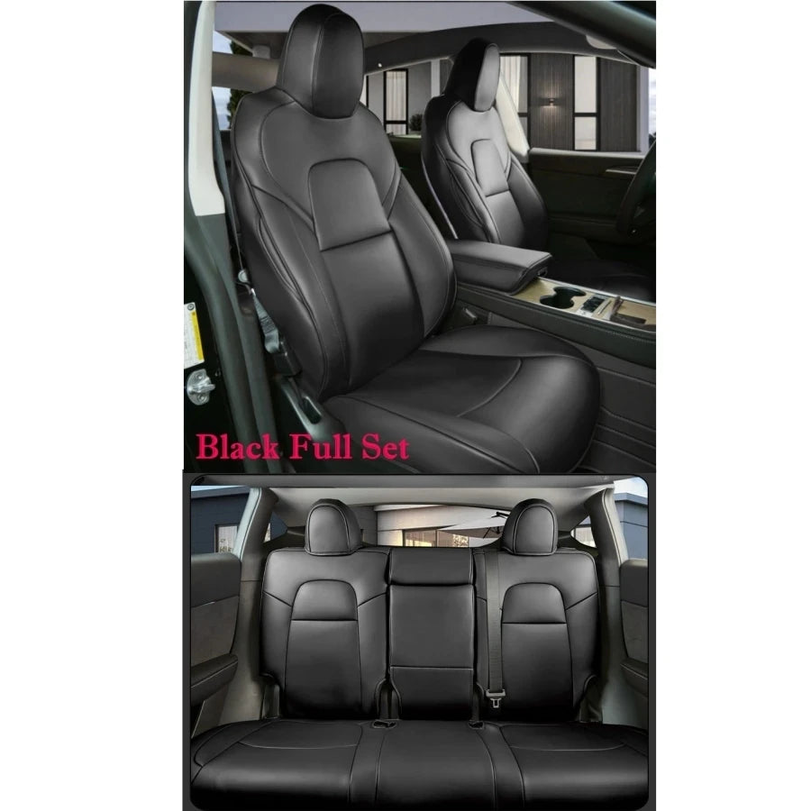 Full Set Nappa Leather Seat Covers for Tesla Model Y (2019-2023)