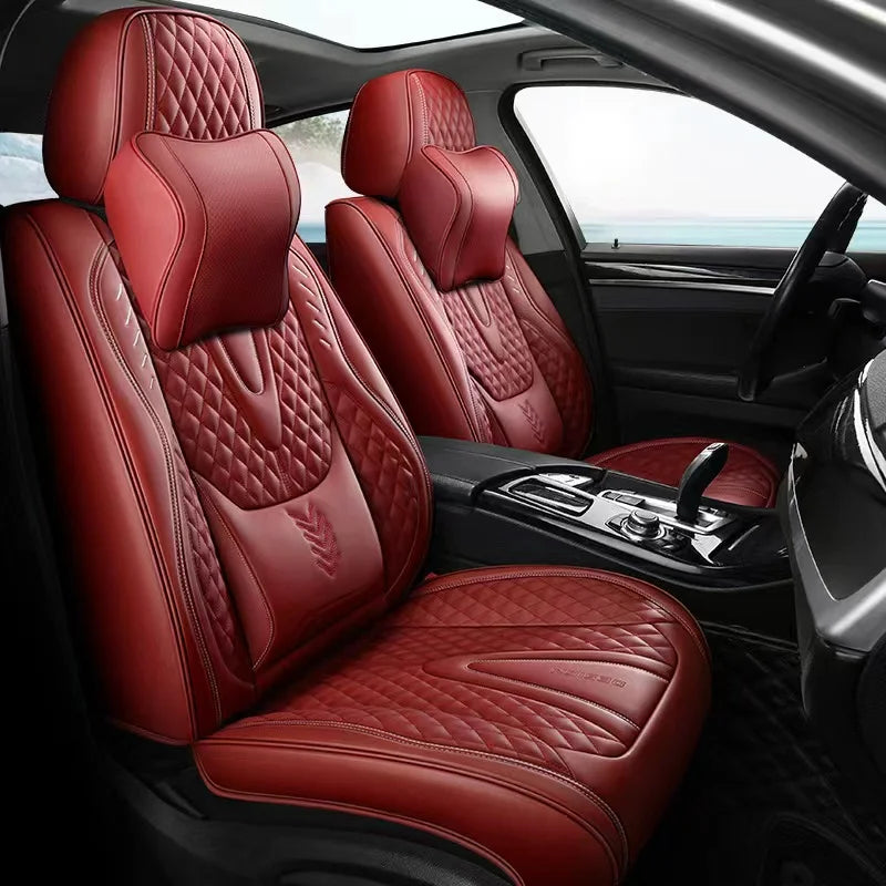 Universal ECO Leather Car Seat Cover Kit, Diamond Lattice