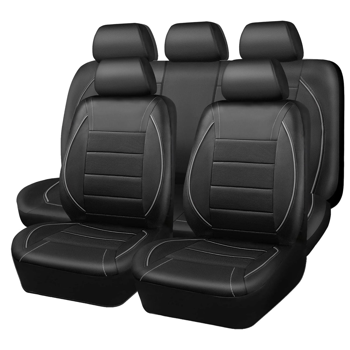 Universal Leather-Look Car Seat Covers, Breathable