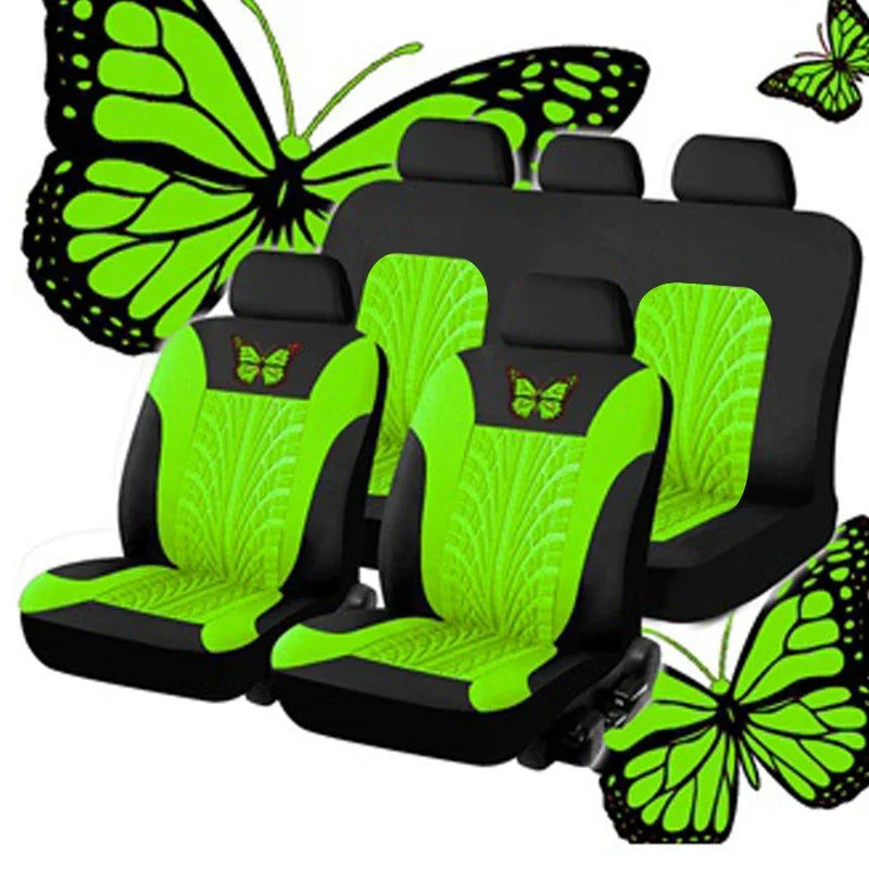 Universal Embroidered Car Seat Cover Set