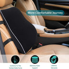 Car Seat Lumbar Support Cushion with Rebound Foam