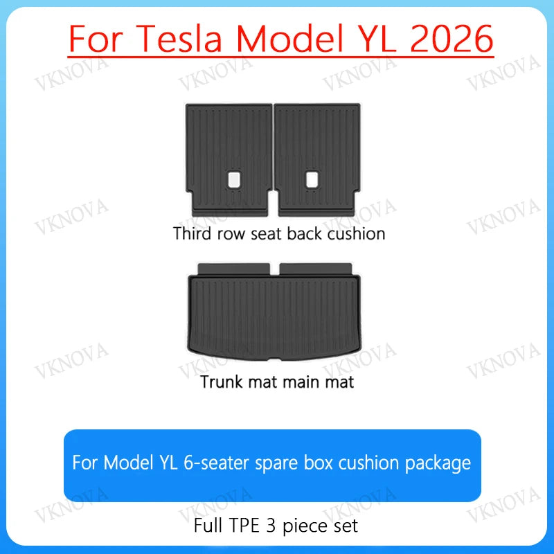 Rear Seat Backrest Protective Pad for Tesla Model Y L (2026)