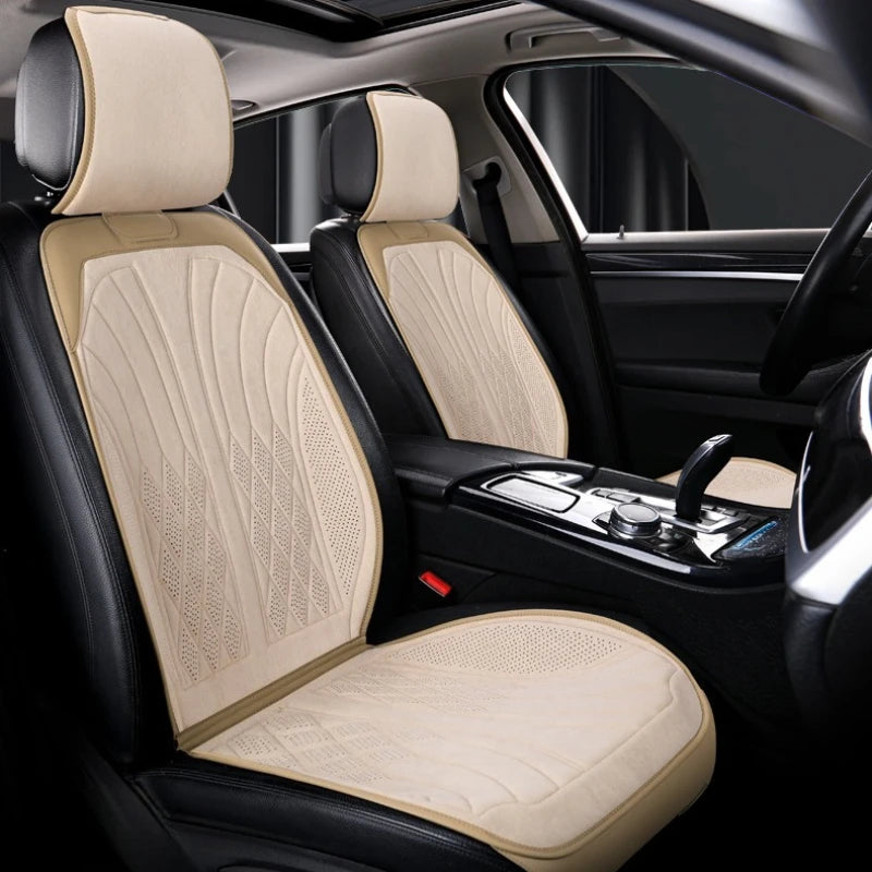 Luxury Suede Leather Car Seat Protection Mat, Four Season