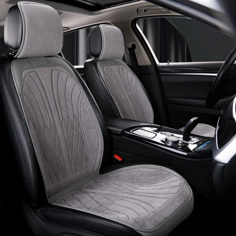 Luxury Suede Leather Car Seat Protection Mat, Four Season