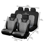 Universal Embroidered Car Seat Cover Set