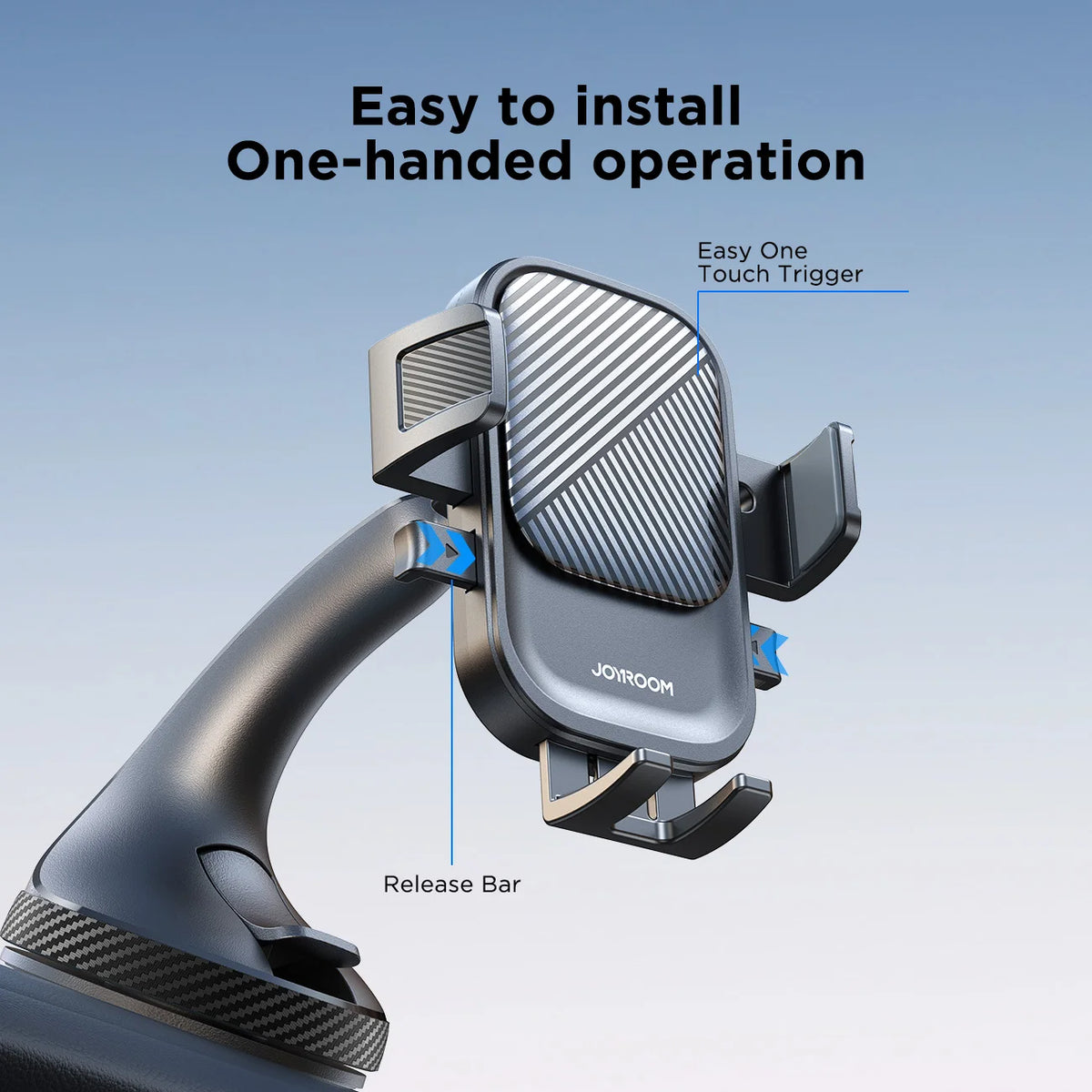 Strong Suction Car Phone Holder, Hands-Free Dashboard Mount