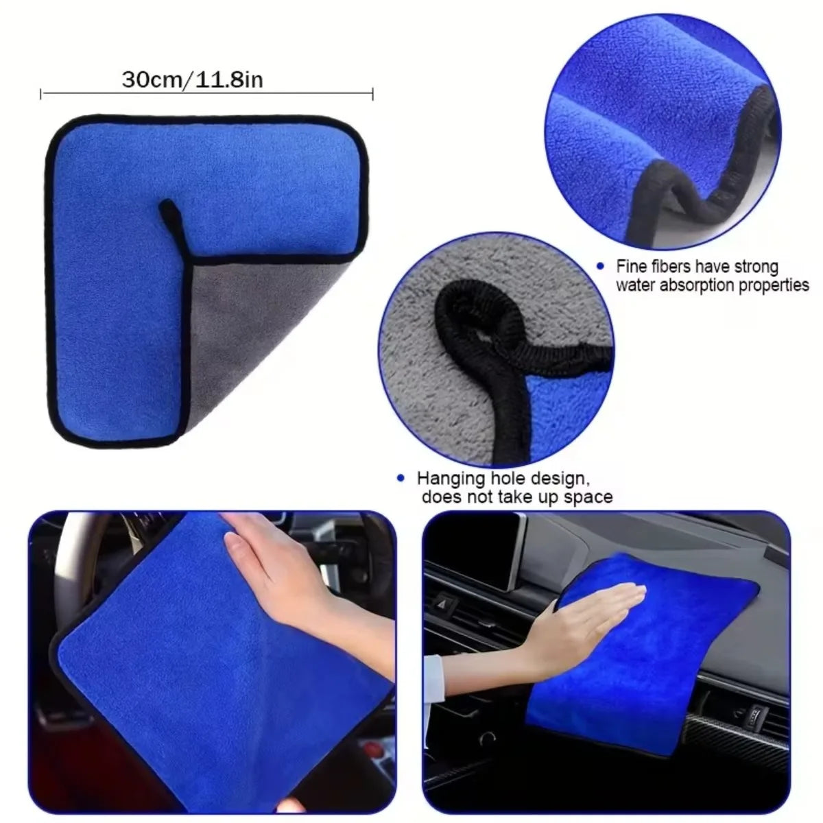 16/20-Piece Car Cleaning Brush Set for Vents & Seams
