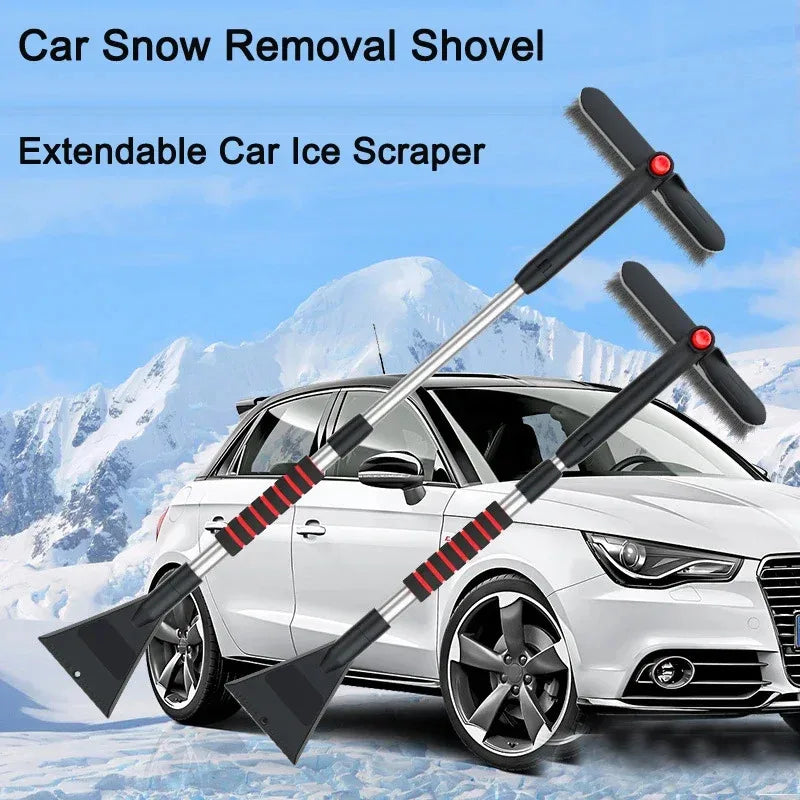 Extendable Car Snow Shovel & Ice Scraper Brush