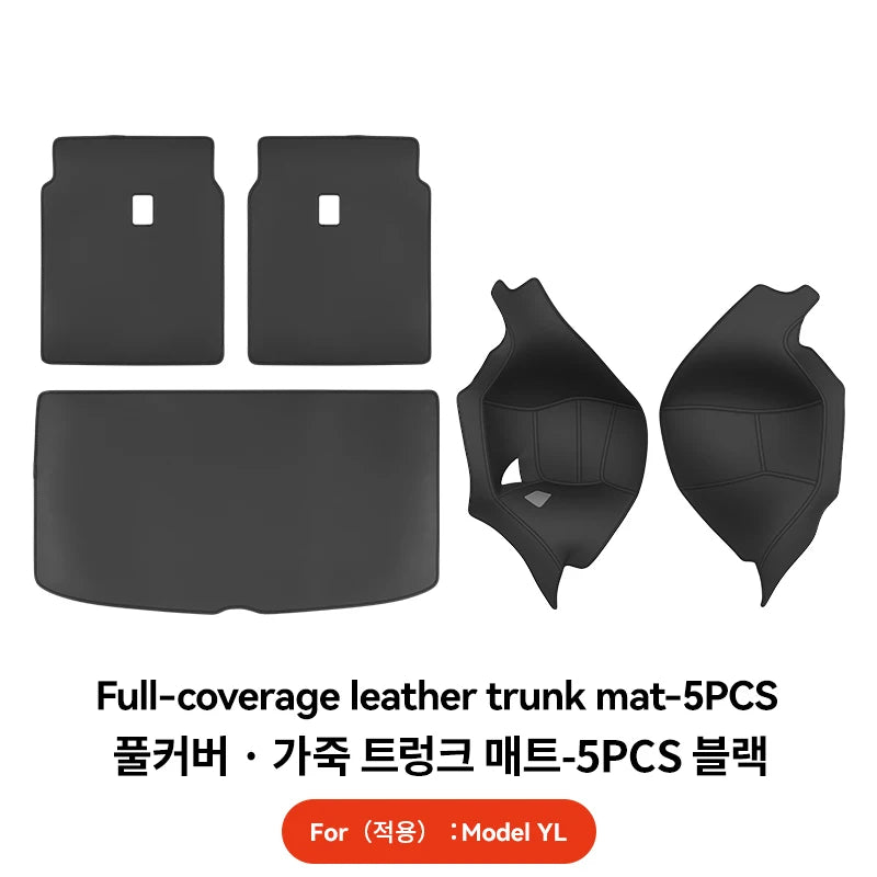 Nappa Leather Trunk Mat for Tesla Model Y L (6-Seater, 2026)