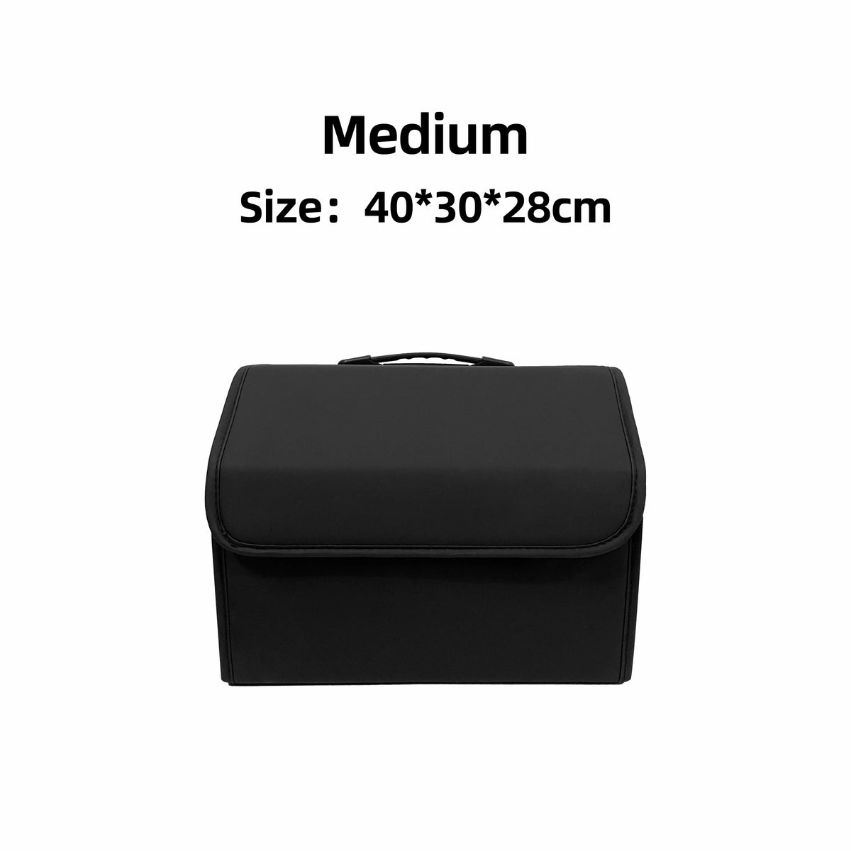 Collapsible PU Leather Car Trunk Storage Box