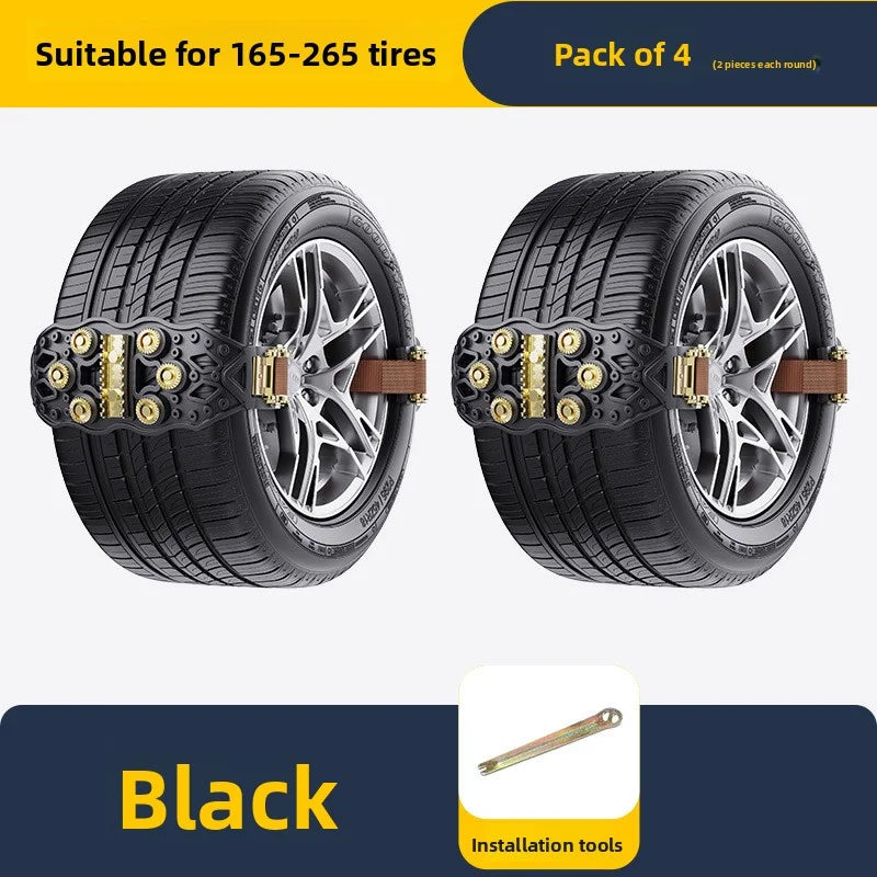 Anti-Skid Tire Chains for Small Cars & SUVs