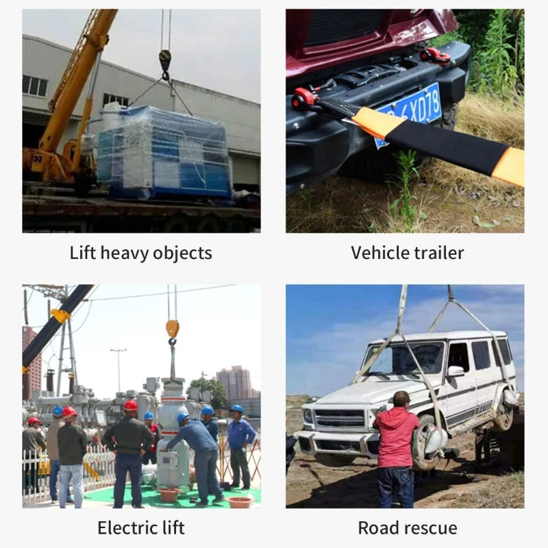 6/8/10m Trailer Winch Strap with Safety Hook