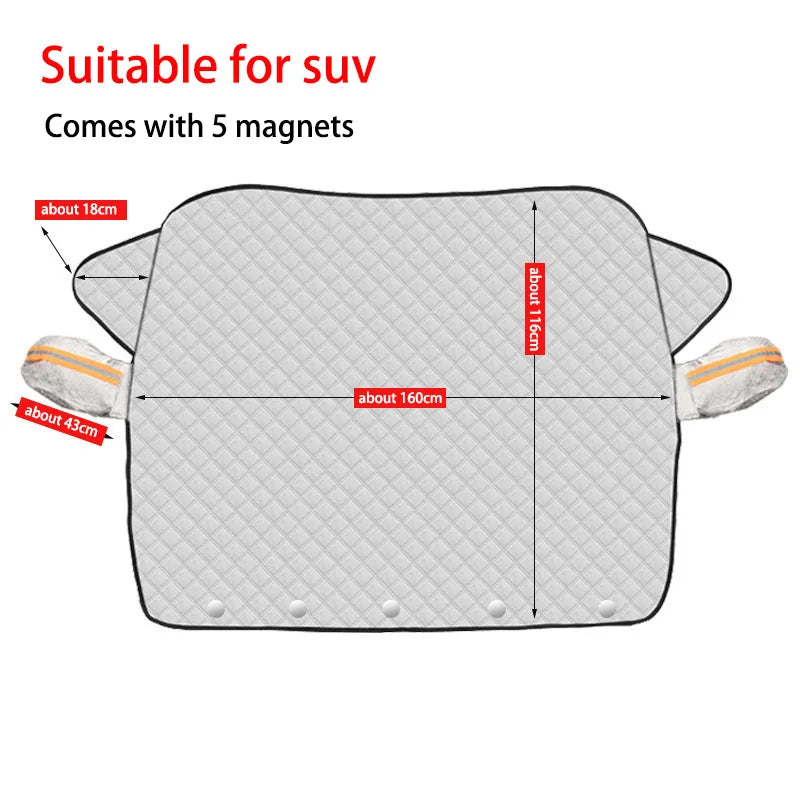 All-Weather Front Windshield Cover (Snow, Frost, Sun)