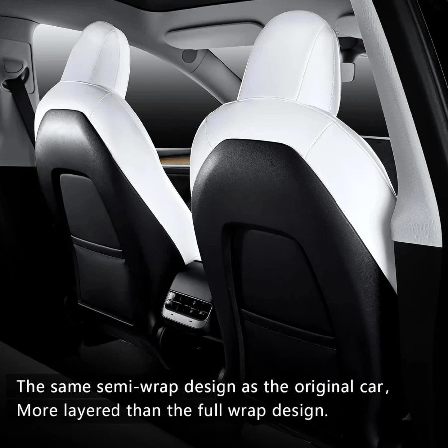 Full Set Nappa Leather Seat Covers for Tesla Model Y (2019-2023)