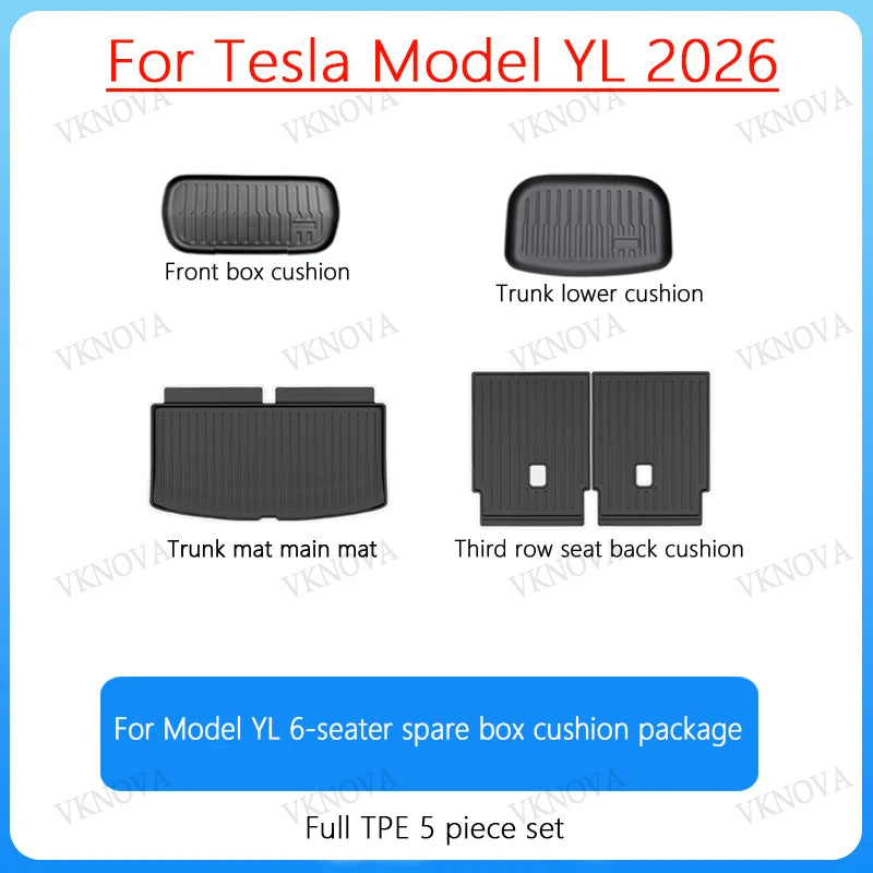 Rear Seat Backrest Protective Pad for Tesla Model Y L (2026)