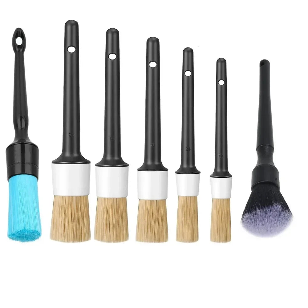 Car Detailing Brush Set for Vents, Rims & Interior