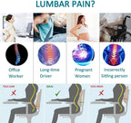 Car Seat Lumbar Support Cushion with Rebound Foam