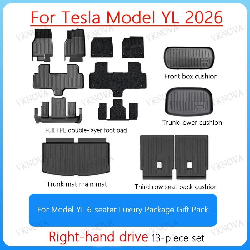 Rear Seat Backrest Protective Pad for Tesla Model Y L (2026)