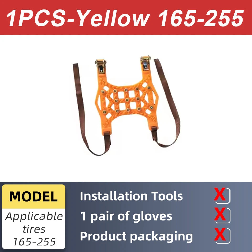 Snow Tire Chains for 165-255mm Tires