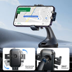 Strong Suction Car Phone Holder, Hands-Free Dashboard Mount