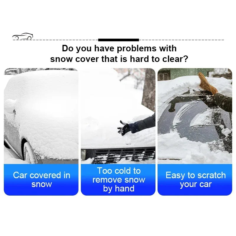 Extendable Car Snow Shovel & Ice Scraper Brush