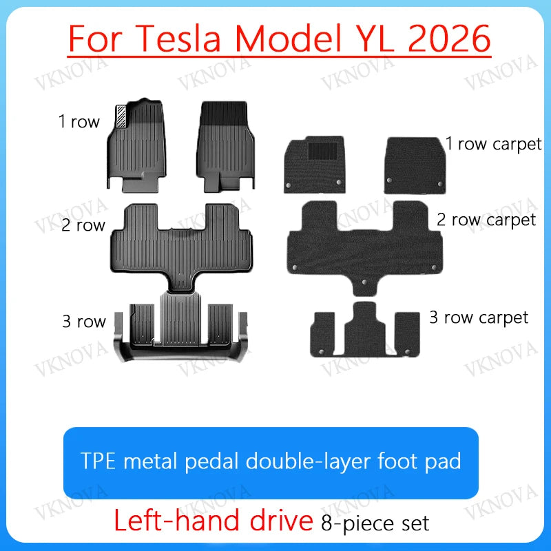 Rear Seat Backrest Protective Pad for Tesla Model Y L (2026)