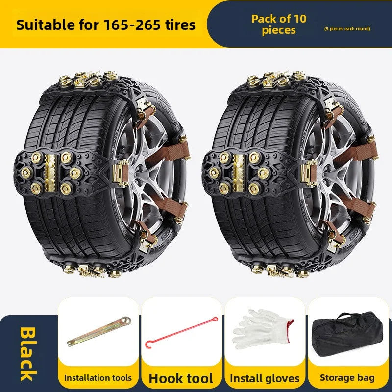 Anti-Skid Tire Chains for Small Cars & SUVs