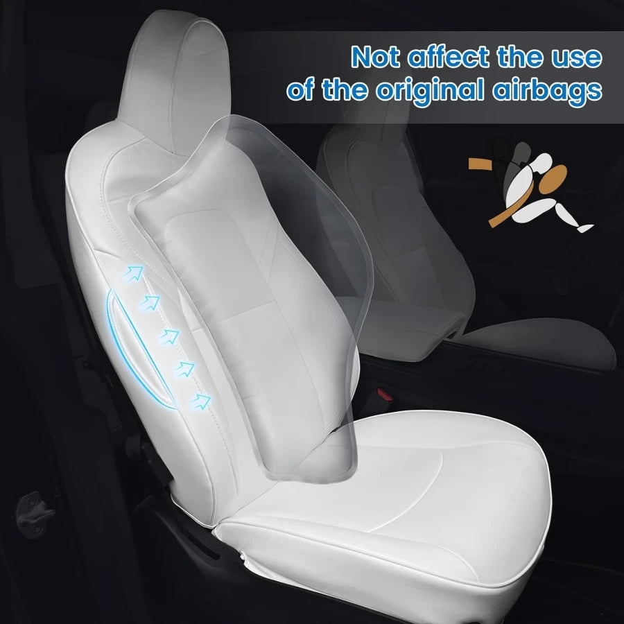 Full Set Nappa Leather Seat Covers for Tesla Model Y (2019-2023)