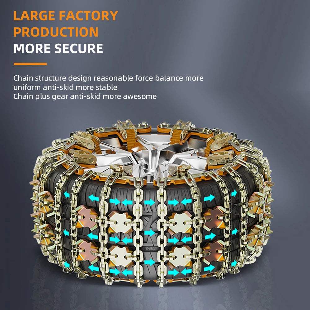 Portable Snow Chains for Car Tires