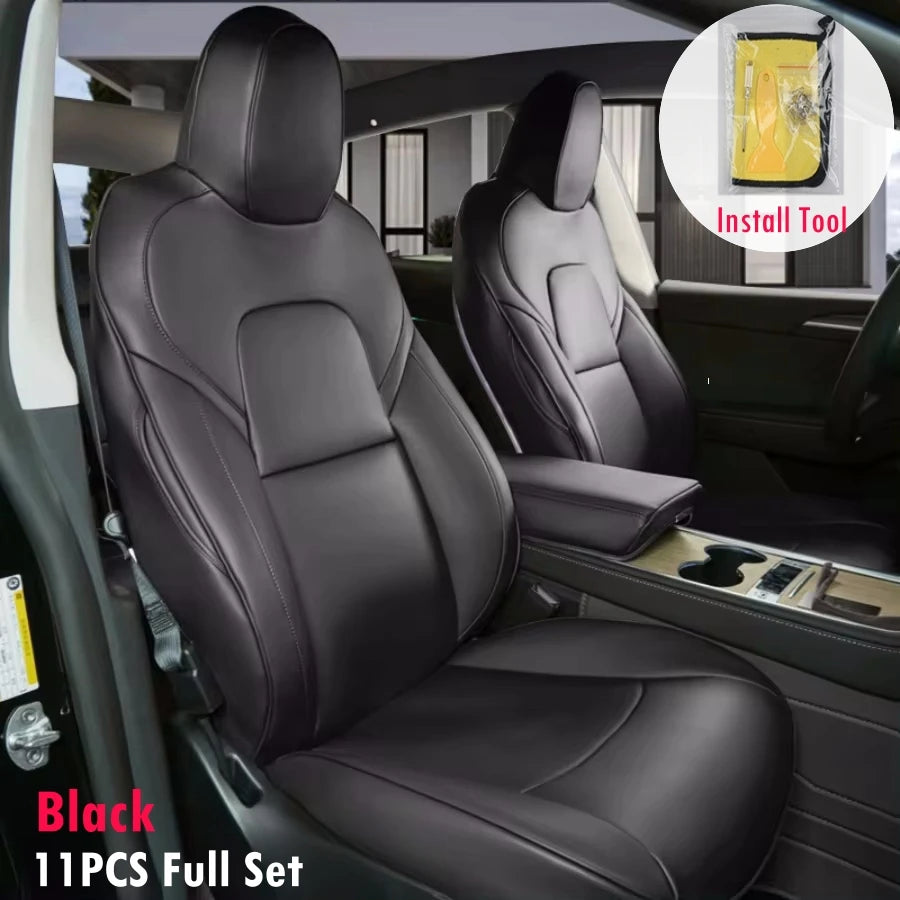11-Piece Full Set Seat Covers for Tesla Model Y (2020-2024, 5-Seat)