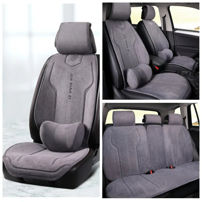 Universal Suede Full Set Car Seat Covers, Four Seasons