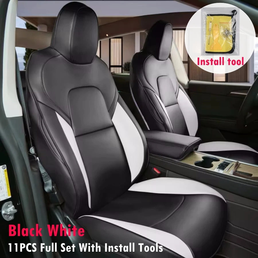 11-Piece Full Set Seat Covers for Tesla Model Y (2020-2024, 5-Seat)