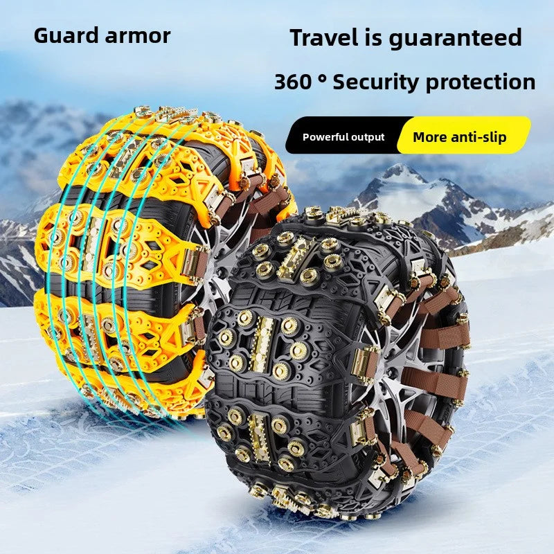 Anti-Skid Tire Chains for Small Cars & SUVs